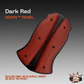 Dark Red GripX - Grip-Tec™ Composites - Panel (5-1/2"x3-1/2")