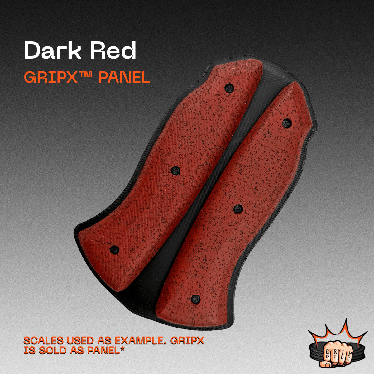 Dark Red GripX - Grip-Tec™ Composites - Panel (5-1/2"x3-1/2")