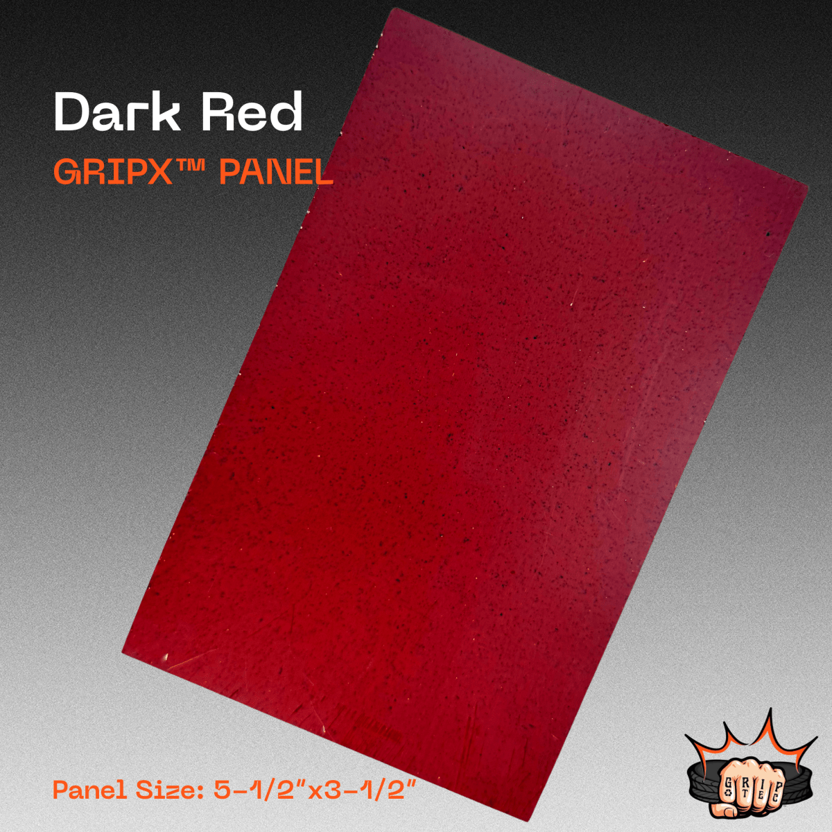 Dark Red GripX - Grip-Tec™ Composites - Panel (5-1/2"x3-1/2")