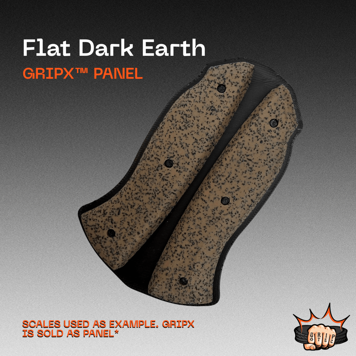 Flat Dark Earth (FDE) GripX - Grip-Tec™ Composites - Panel (5-1/2"x3-1/2")