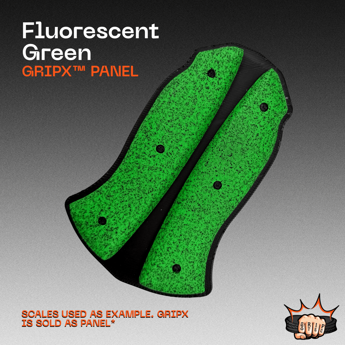 Fluorescent Green GripX - Grip-Tec™ Composites - Panel (5-1/2"x3-1/2")