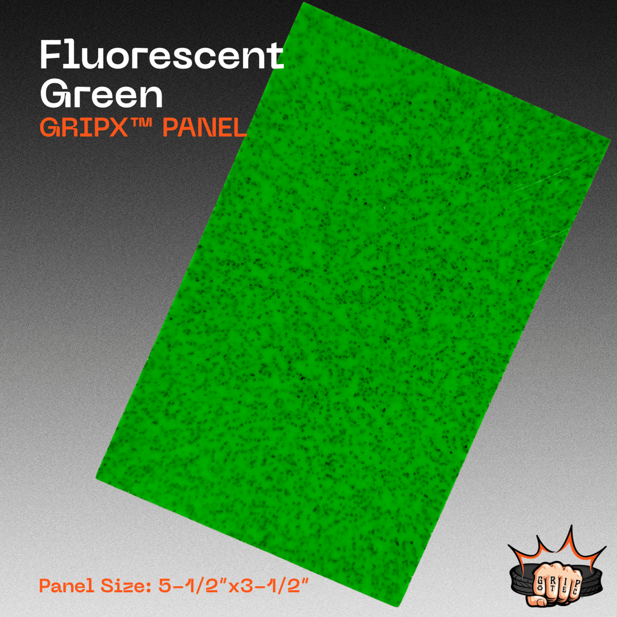 Fluorescent Green GripX - Grip-Tec™ Composites - Panel (5-1/2"x3-1/2")