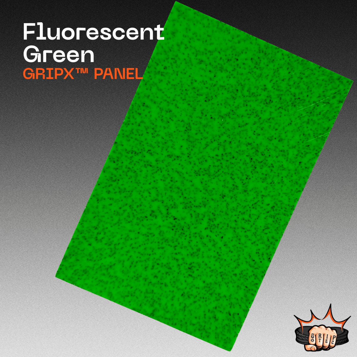 Fluorescent Green GripX - Grip-Tec™ Composites - Panel (5-1/2"x3-1/2")