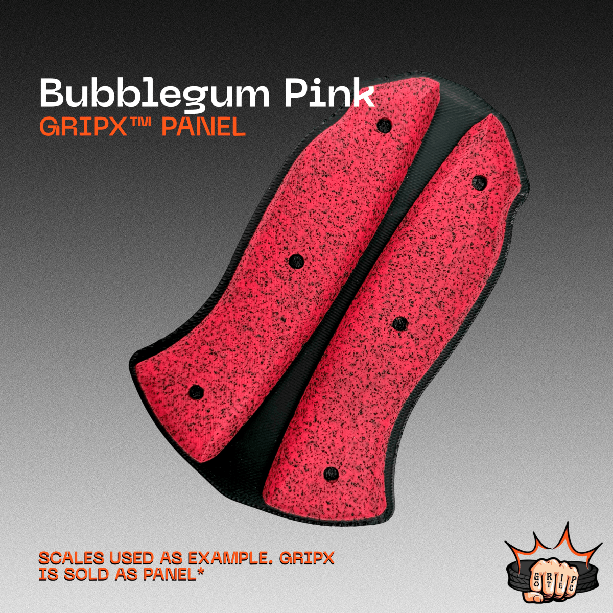 Fluorescent Pink GripX - Grip-Tec™ Composites - Panel (5-1/2"x3-1/2")