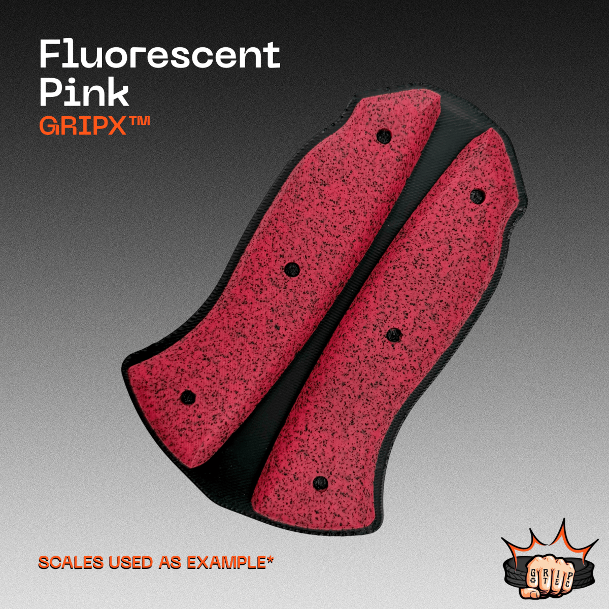Fluorescent Pink GripX™ Panel - Grip-Tec™ Composites - 1/4" Panel (5-1/2"x3-1/2")