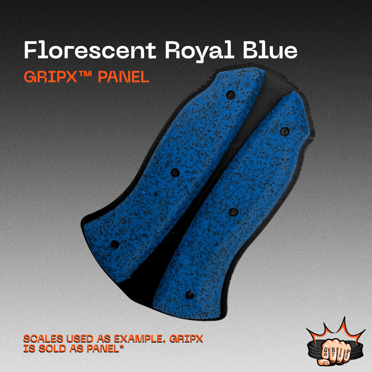 Fluorescent Royal Blue GripX - Grip-Tec™ Composites - Panel (5-1/2"x3-1/2")