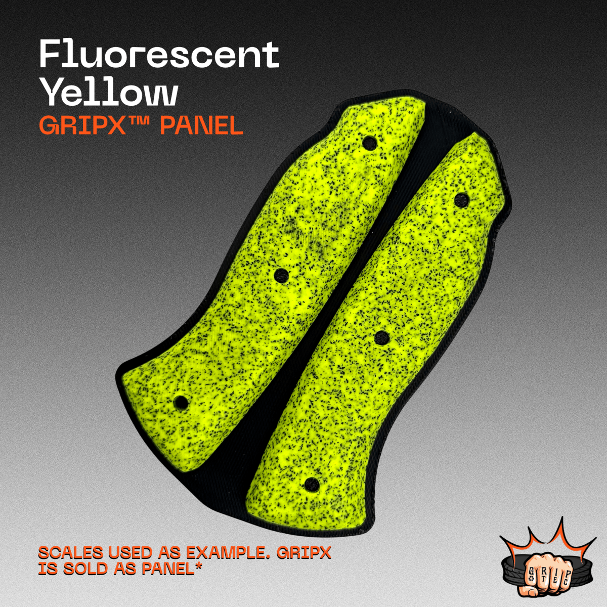 Fluorescent Yellow GripX - Grip-Tec™ Composites - Panel (5-1/2"x3-1/2")