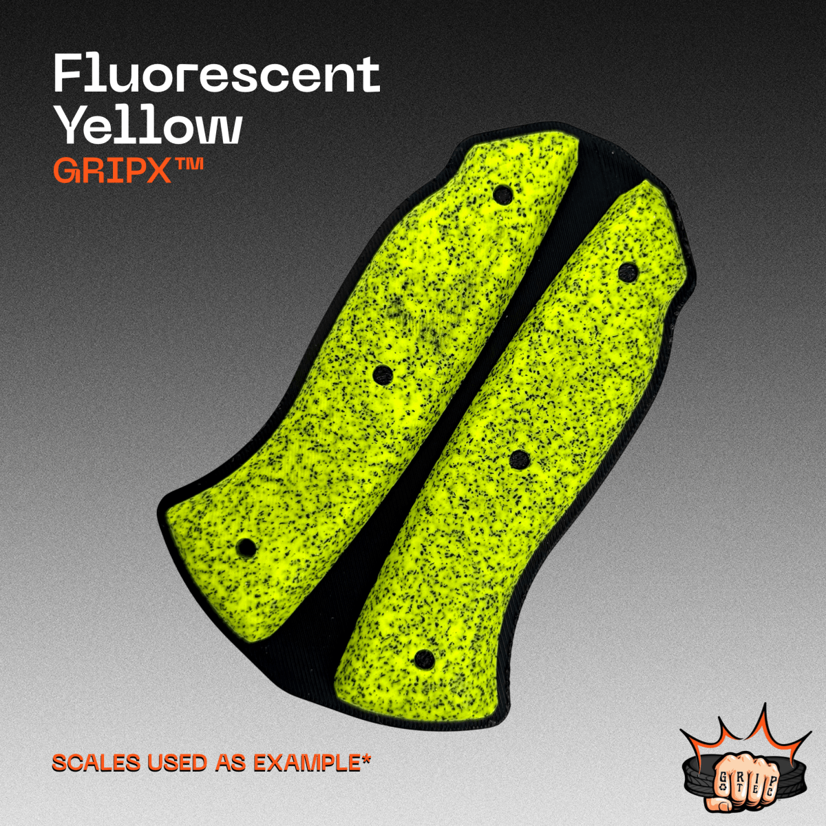 Fluorescent Yellow GripX - Grip-Tec™ Composites - Panel (5-1/2"x3-1/2")