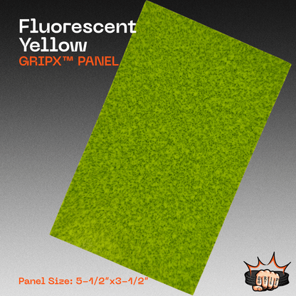 Fluorescent Yellow GripX - Grip-Tec™ Composites - Panel (5-1/2"x3-1/2")