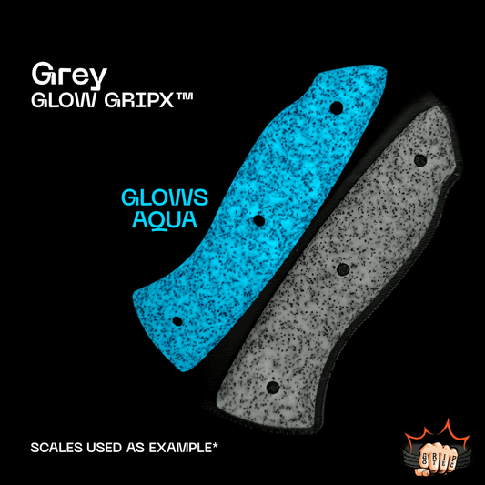 Grey Glow GripX - Grip-Tec™ Composites - Panel (5-1/2"x3-1/2")