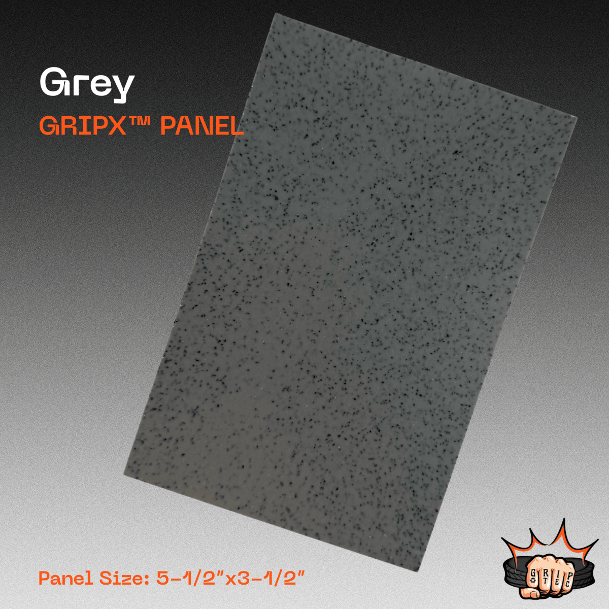 Grey GripX - Grip-Tec™ Composites - Panel (5-1/2"x3-1/2")