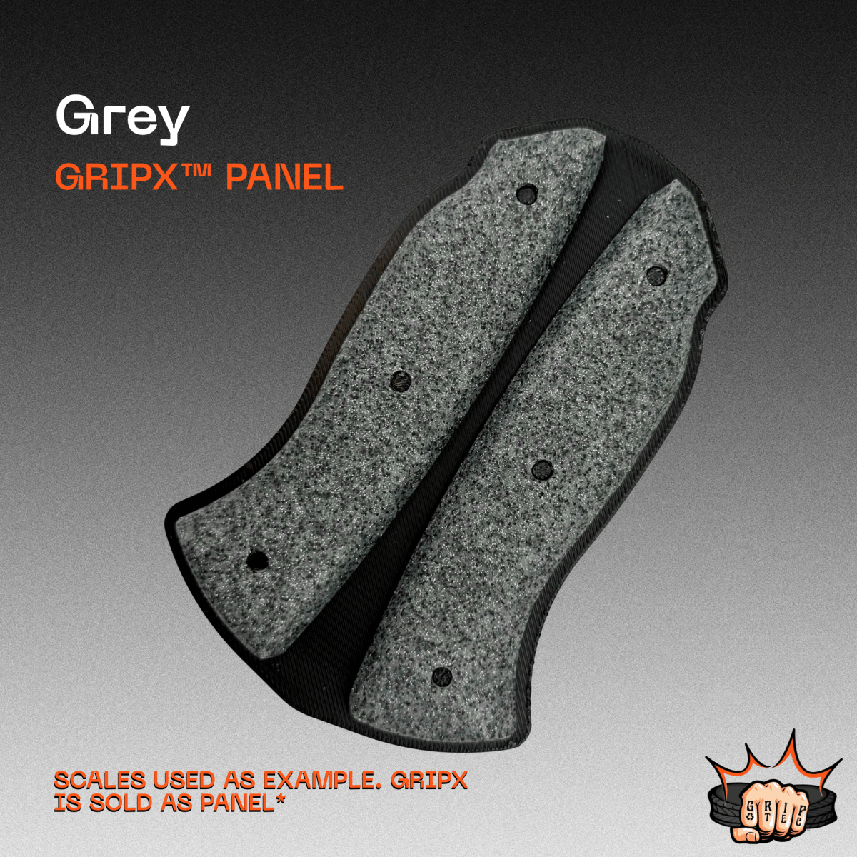 Grey GripX - Grip-Tec™ Composites - Panel (5-1/2"x3-1/2")
