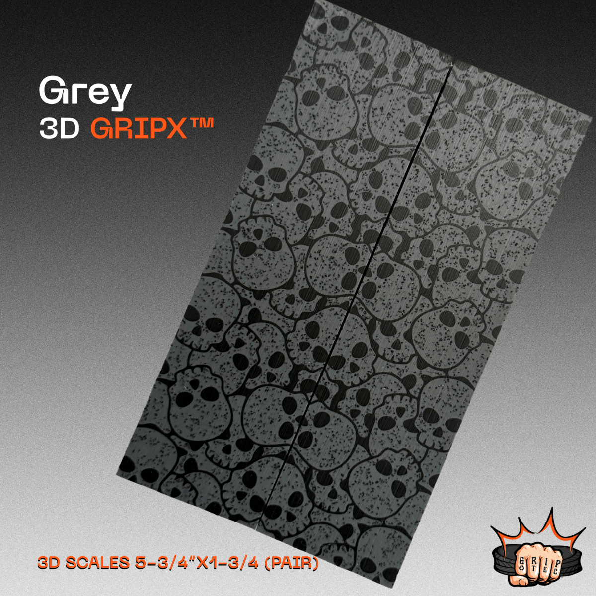 Grey GripX - Grip-Tec™ Composites - Panel (5-1/2"x3-1/2")