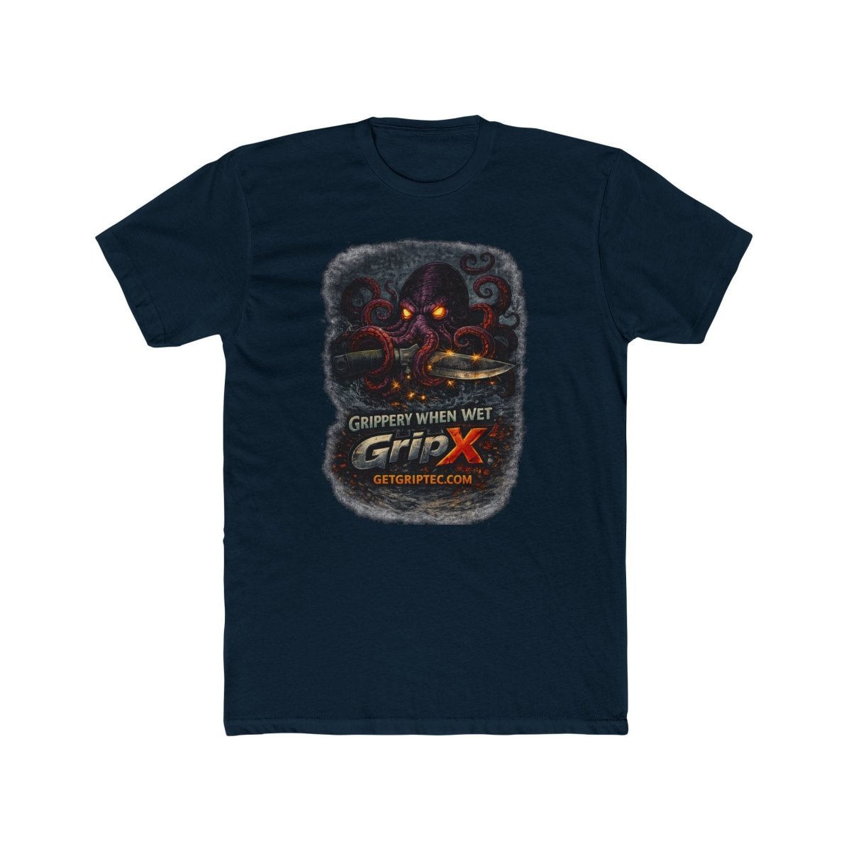 GripX Creature Shirt - Kraken - Grip - Tec™ Composites - Solid Midnight Navy
