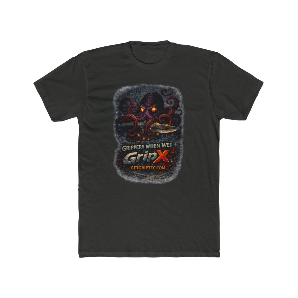 GripX Creature Shirt - Kraken - Grip - Tec™ Composites - Solid Heavy Metal