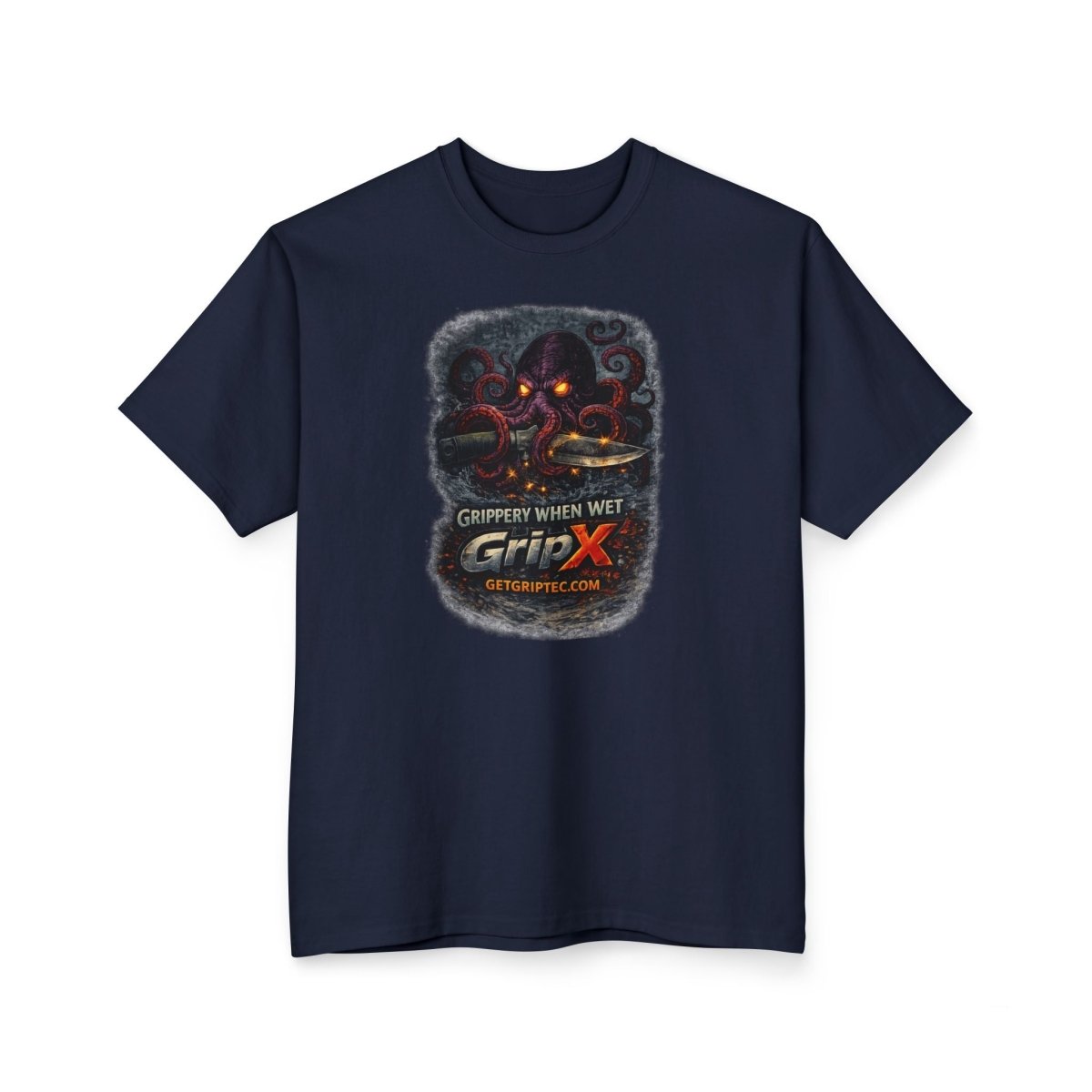 GripX Creature Shirt Tall - Kraken - Grip - Tec™ Composites - Navy