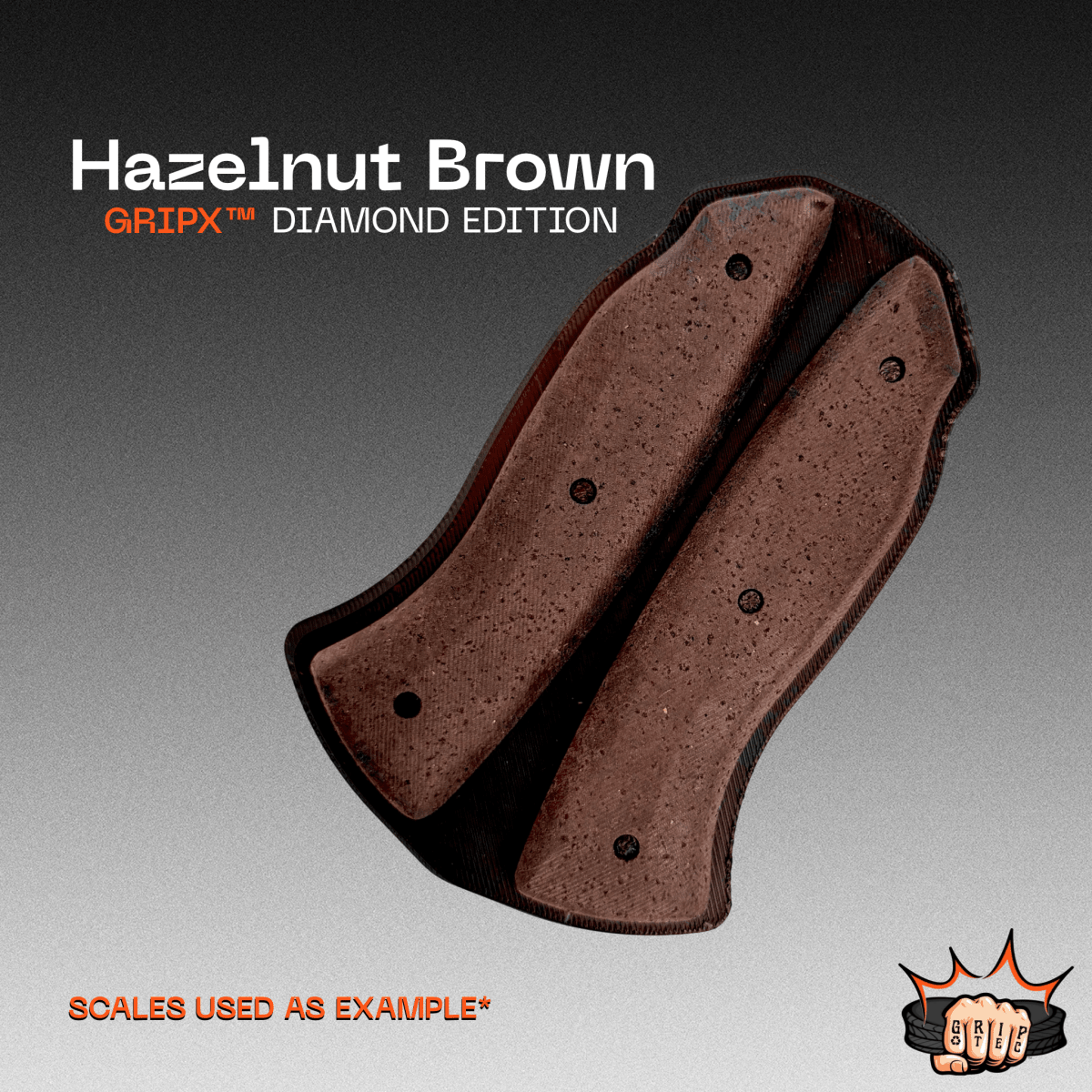 GripX™ - Hazelnut Brown - Diamond Edition - Grip-Tec™ Composites - 1/4"