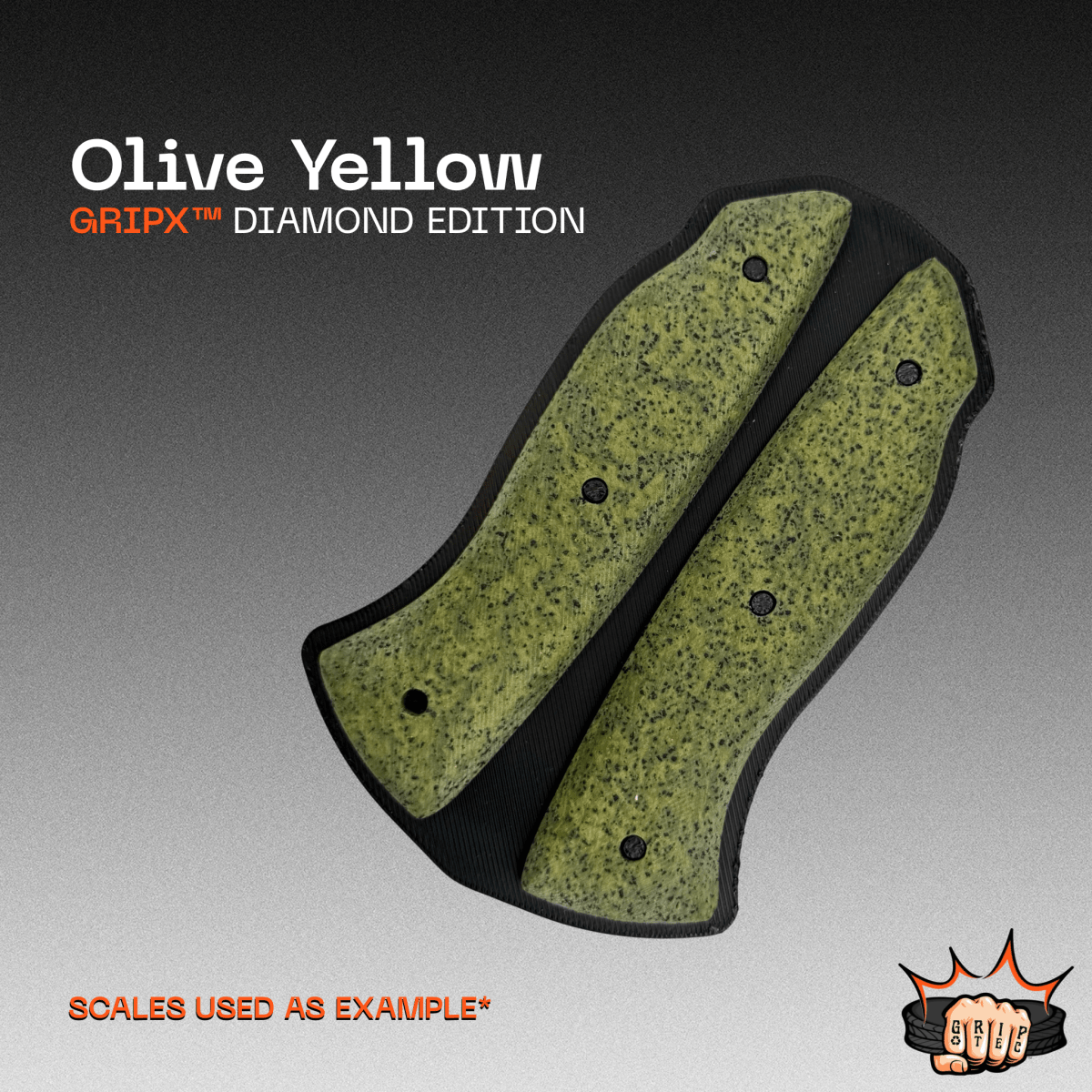 GripX™ - Olive Yellow - Diamond Edition - Grip-Tec™ Composites - 1/4"