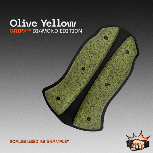 GripX™ - Olive Yellow - Diamond Edition - Grip-Tec™ Composites - 1/4"