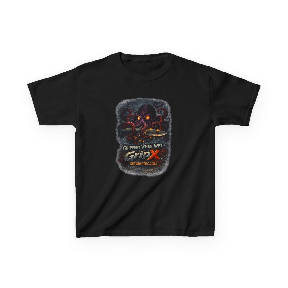 Kids Heavy Cotton™ Tee - Grip - Tec™ Composites - Black