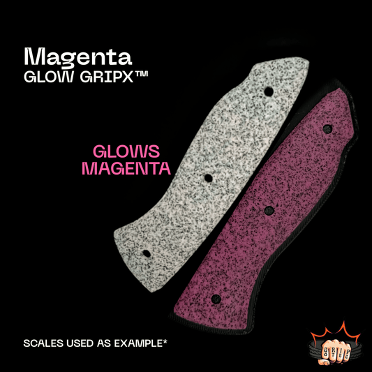 Magenta Glow GripX - Grip-Tec™ Composites - Panel (5-1/2"x3-1/2")