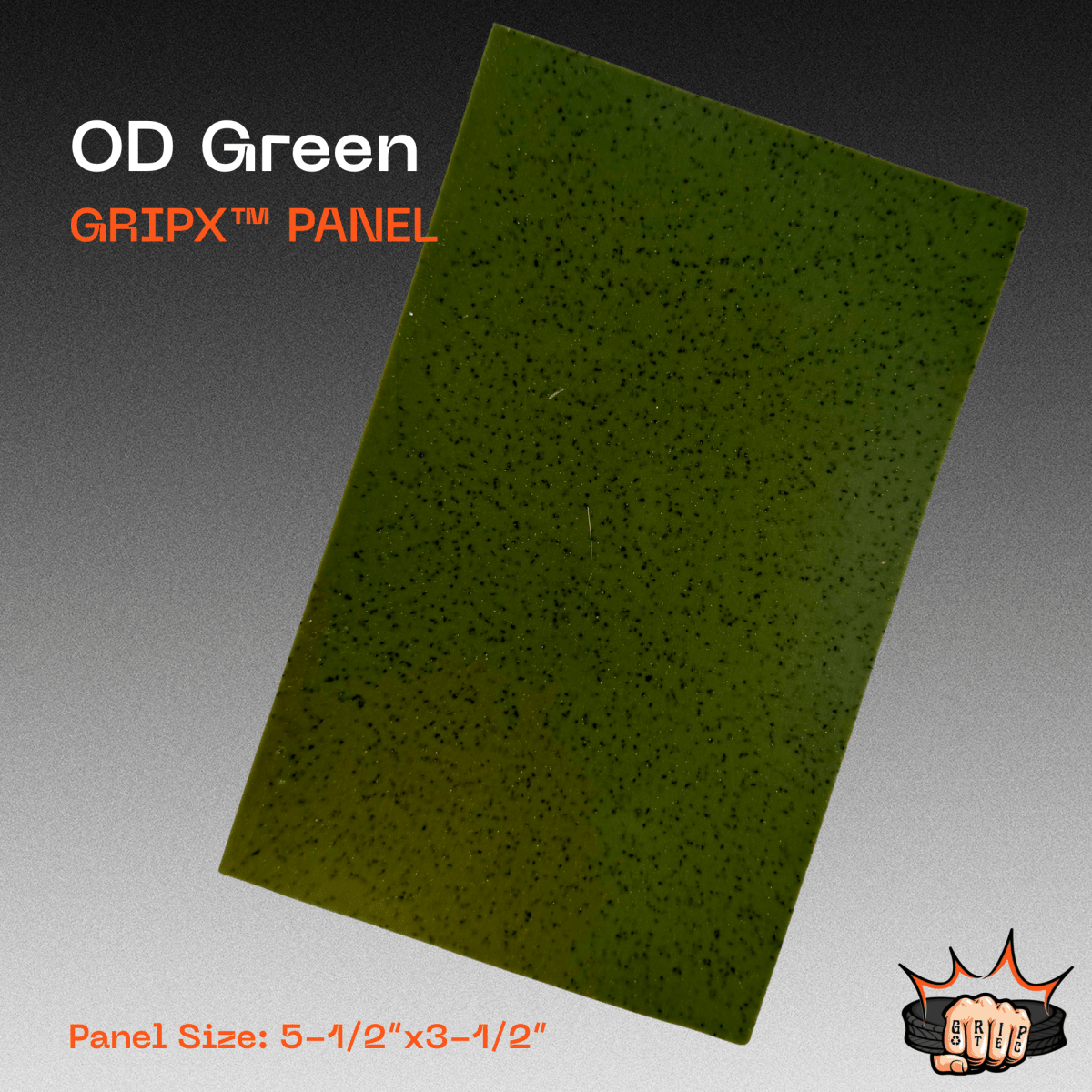 OD Green GripX - Grip-Tec™ Composites - Panel (5-1/2"x3-1/2")