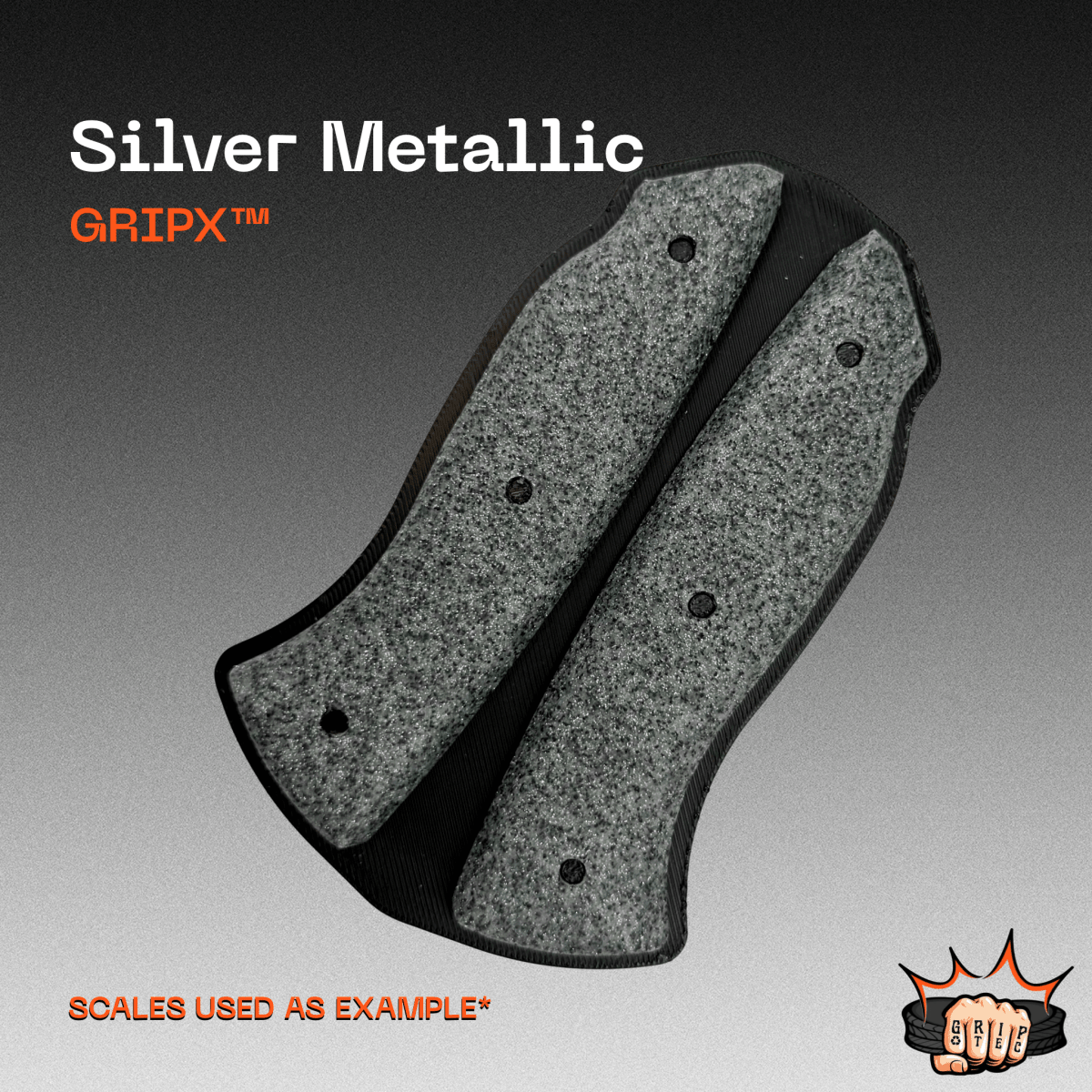 Silver Metallic GripX - Grip-Tec™ Composites - Panel (5-1/2"x3-1/2")