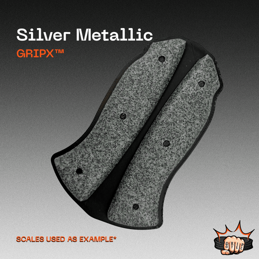 Silver Metallic GripX - Grip-Tec™ Composites - Panel (5-1/2"x3-1/2")
