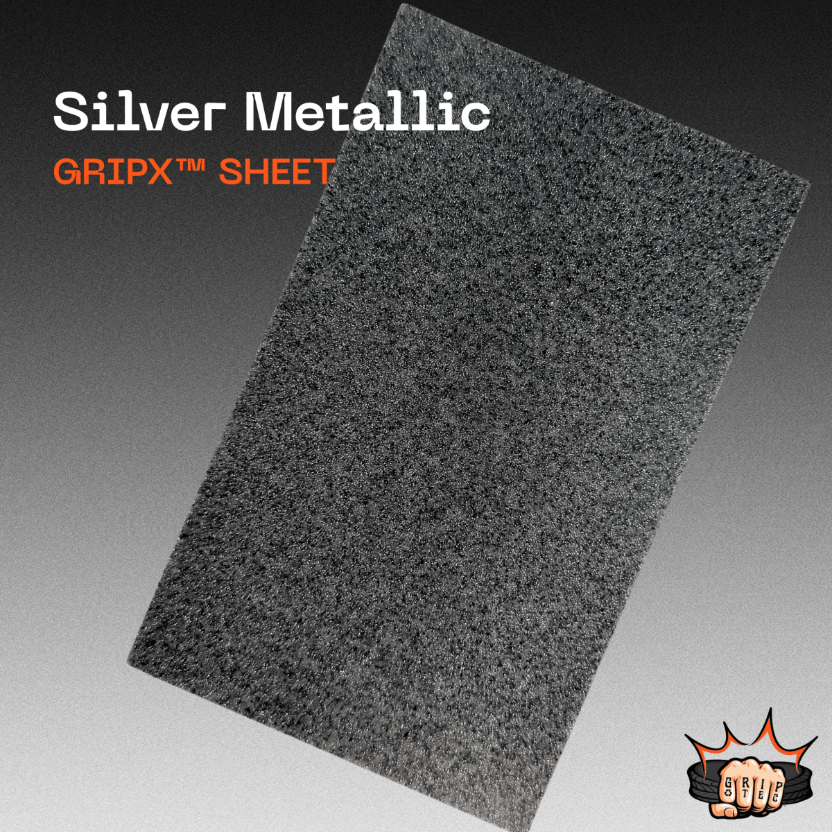 Silver Metallic GripX - Grip-Tec™ Composites - Sheet (17-1/2"x12")