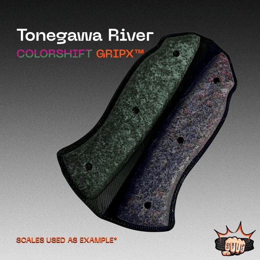 Tonegawa River Colorshift GripX™ Panel - Grip-Tec™ Composites - 1/4" Panel (5-1/2"x3-1/2")