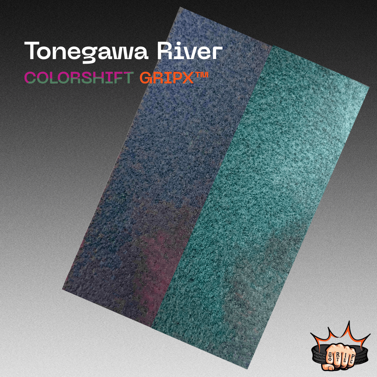 Tonegawa River Colorshift GripX™ Panel - Grip-Tec™ Composites - 1/4" Panel (5-1/2"x3-1/2")