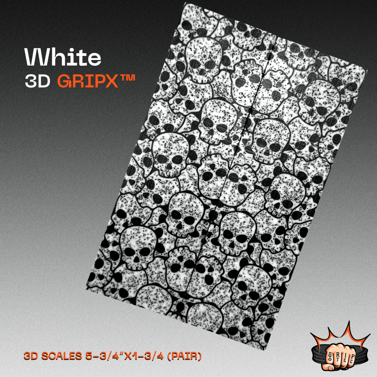 White GripX - Grip-Tec™ Composites - Panel (5-1/2"x3-1/2")