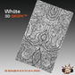 White GripX - Grip-Tec™ Composites - 3D Scales (Pair 5-3/4"x1-3/4"x5/16")