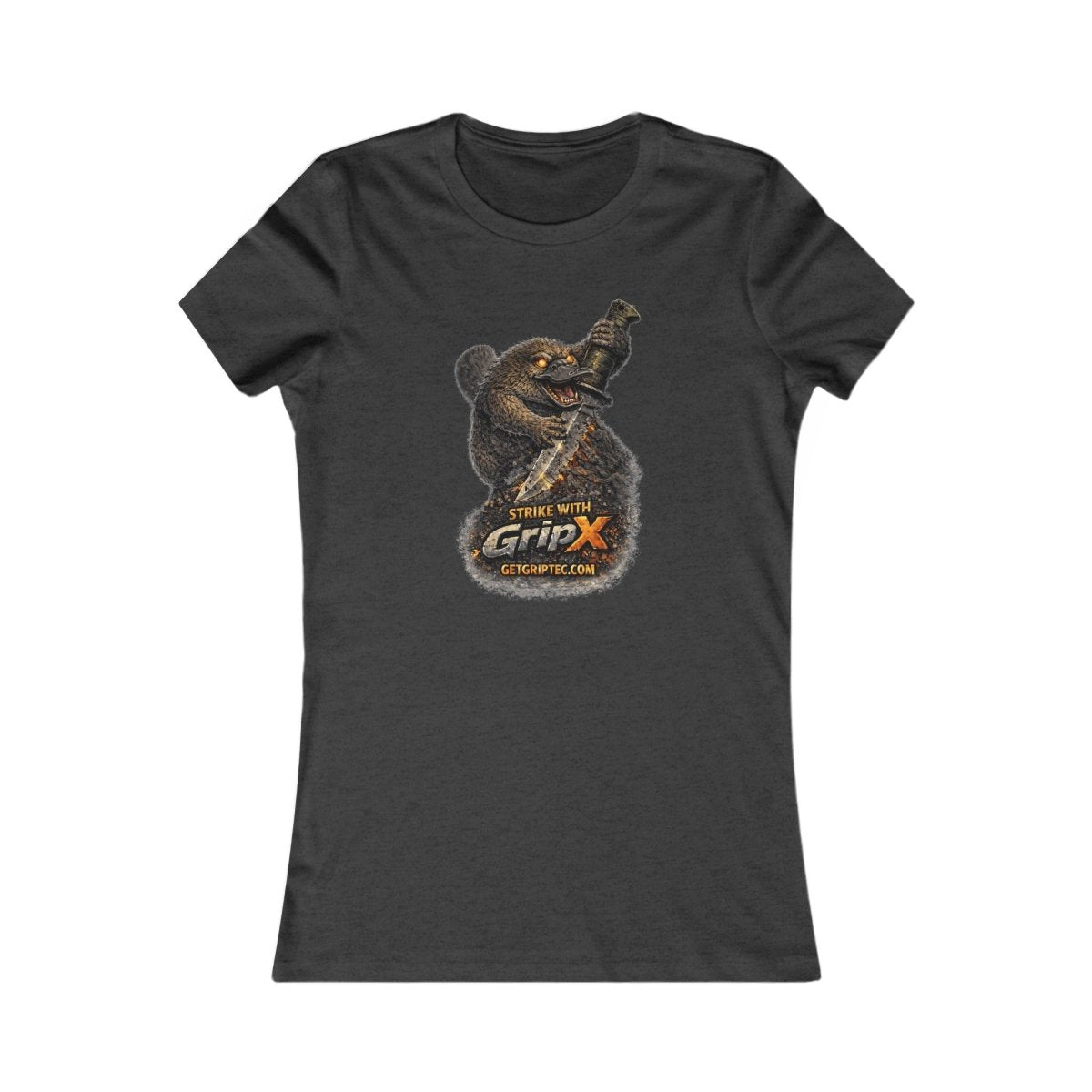 Women's GripX Creature Shirt - Platypus - Grip - Tec™ Composites - Dark Grey Heather