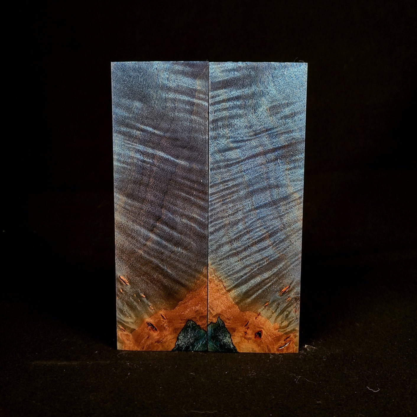 #1015 - Tru-Blue Curly Maple - RockSolid Scales -