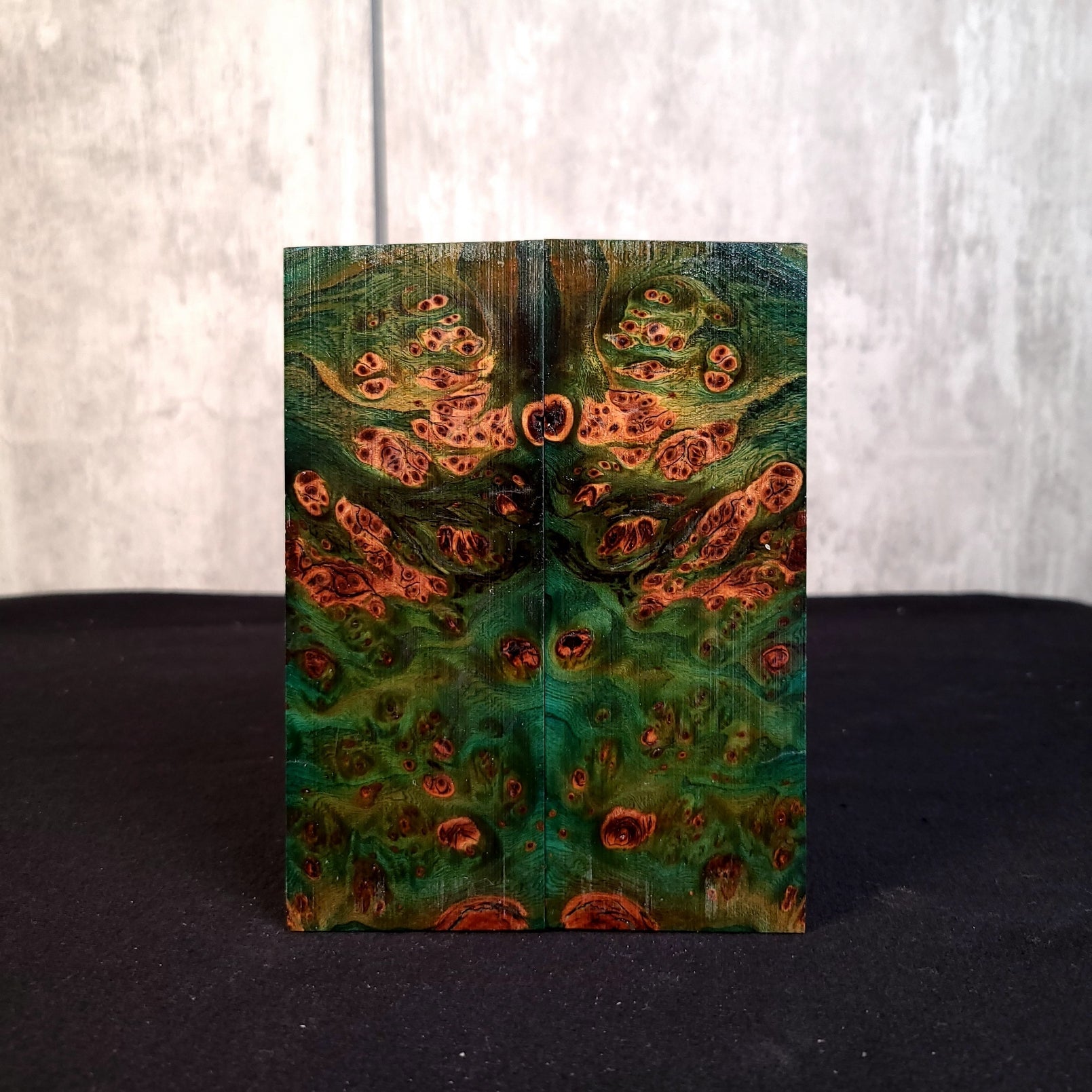 #2054 - Peacock Green Red Elm Burl - RockSolid Scales -