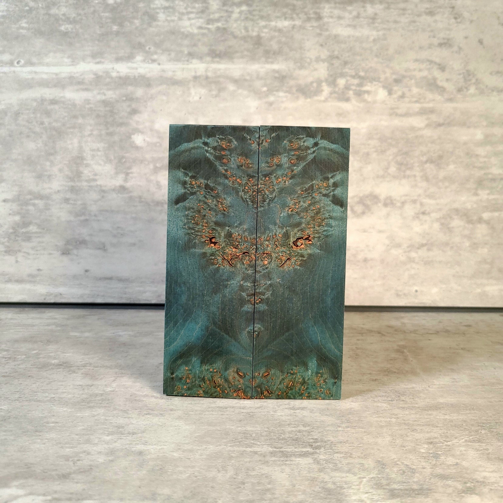 #2109 - Peacock Green Maple Burl - THIN SET - Bargain Bin - RockSolid Scales -