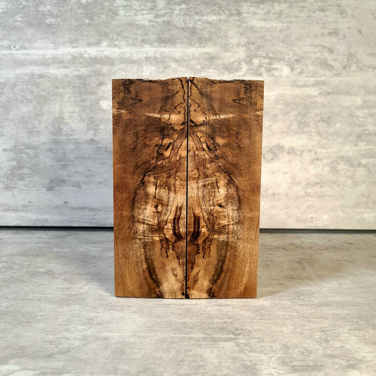 #2110 - Curly, Spalted Myrtle - K&G Stabilized - RockSolid Scales -