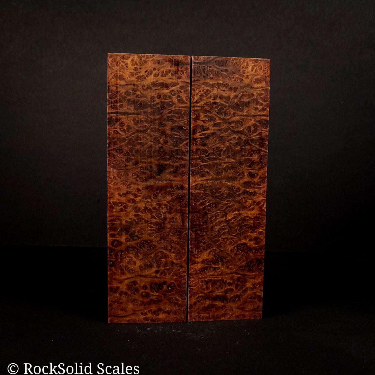 #2116 - Violet/Yellow Redwood Burl - K&G Stabilized - RockSolid Scales -