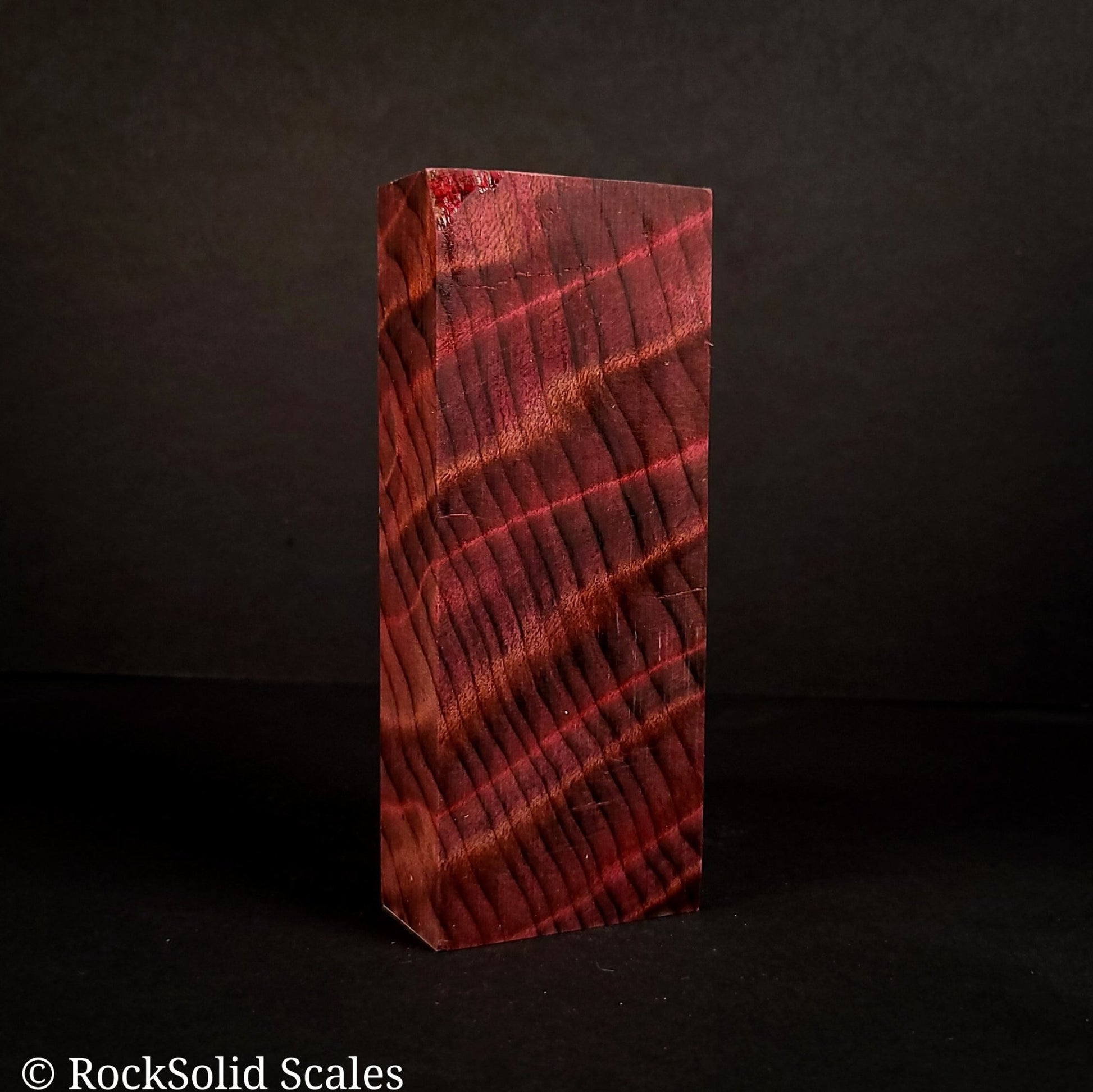 #2117 - Magenta Curly Redwood - K&G Stabilized - RockSolid Scales -
