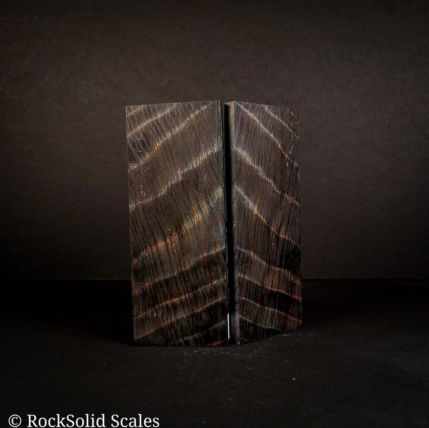 #2121 - Blue Curly Redwood - K&G Stabilized - RockSolid Scales -
