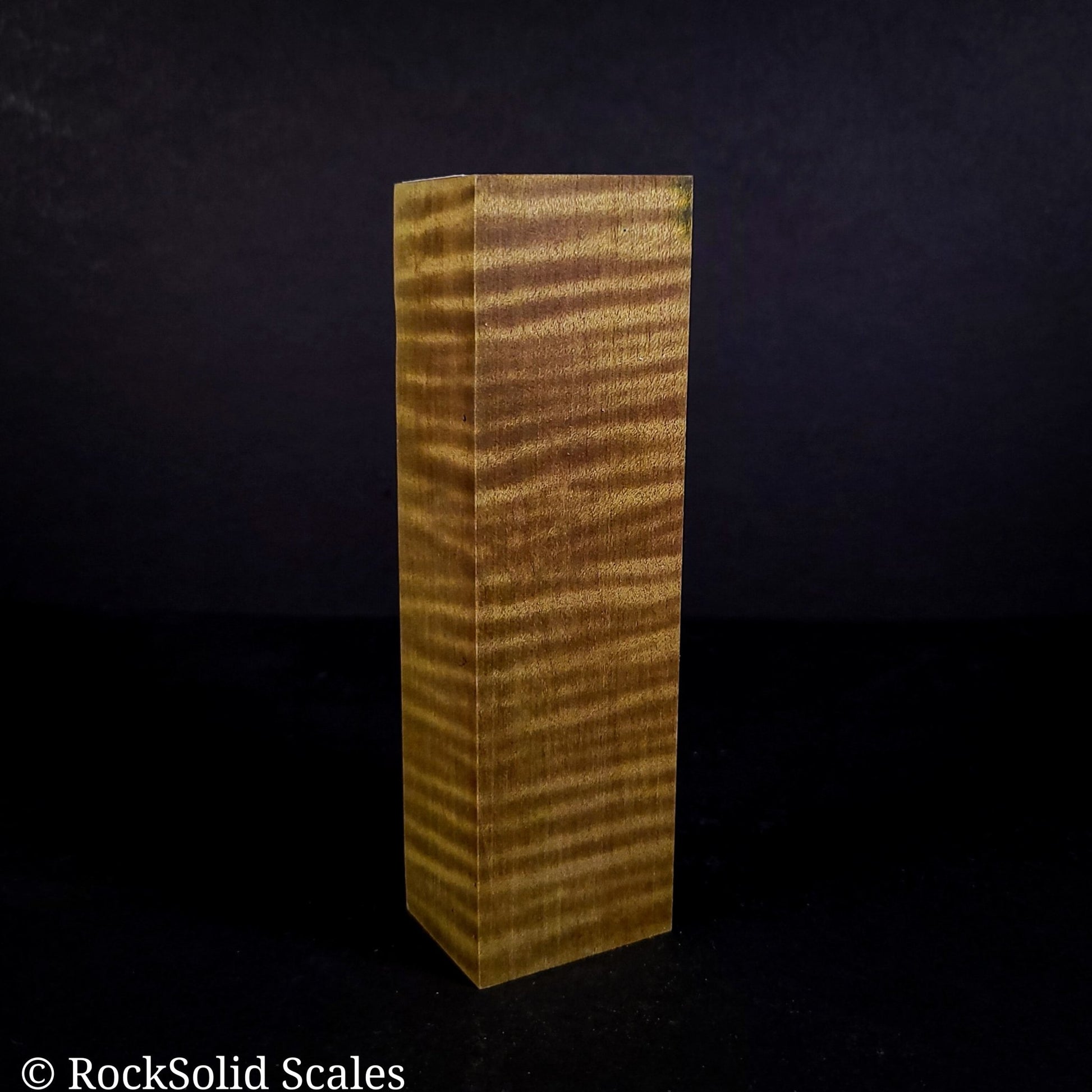 #2132 - Granny Smith Curly Maple Block - RockSolid Scales -