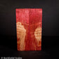 #2144 - Red Dyed Maple Burl - K&G Stabilized - RockSolid Scales -