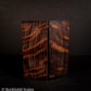 #2145 - Sinister Dyed Curly Redwood - K&G Stabilized - RockSolid Scales -