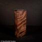 #2146 - Sinister Dyed Curly Redwood Block - K&G Stabilized - RockSolid Scales -