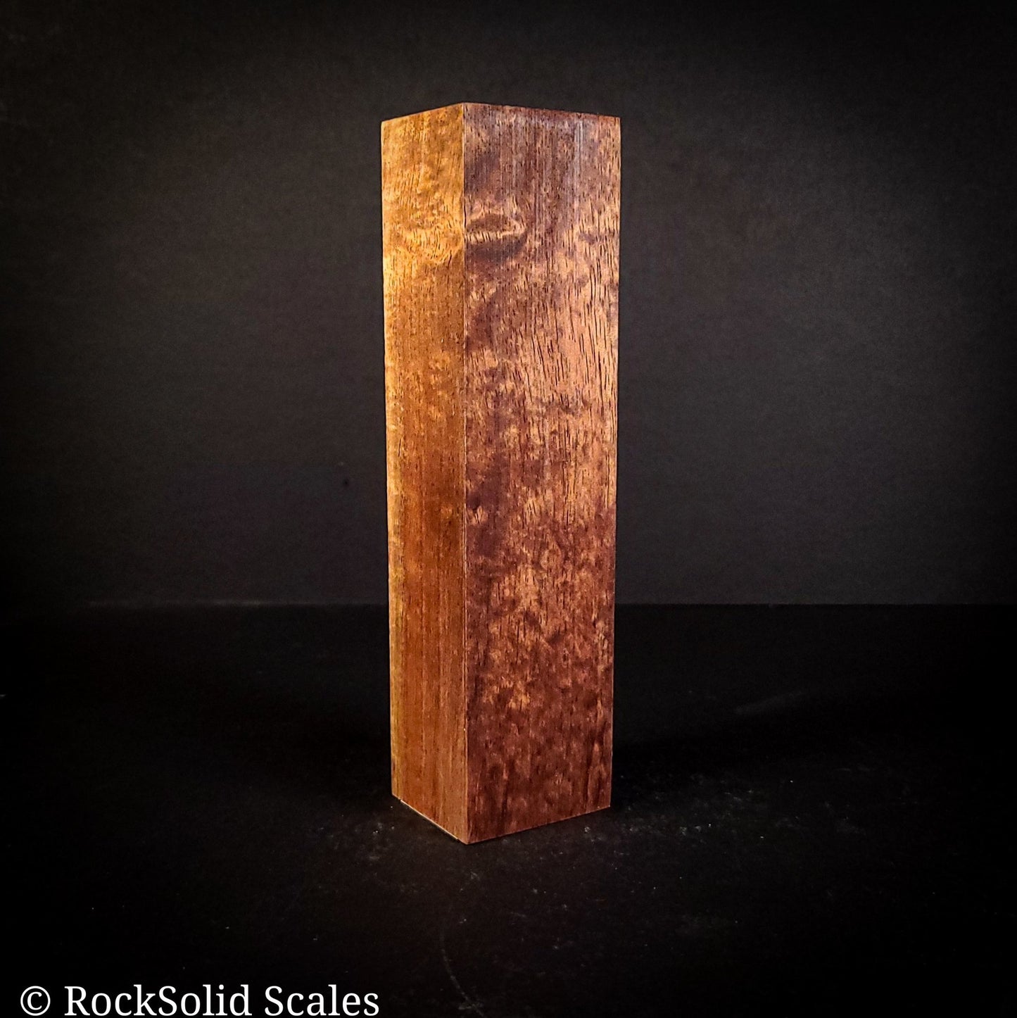 #2154 - Tasmanian Blackwood Burl Block - K&G Stabilized - RockSolid Scales -