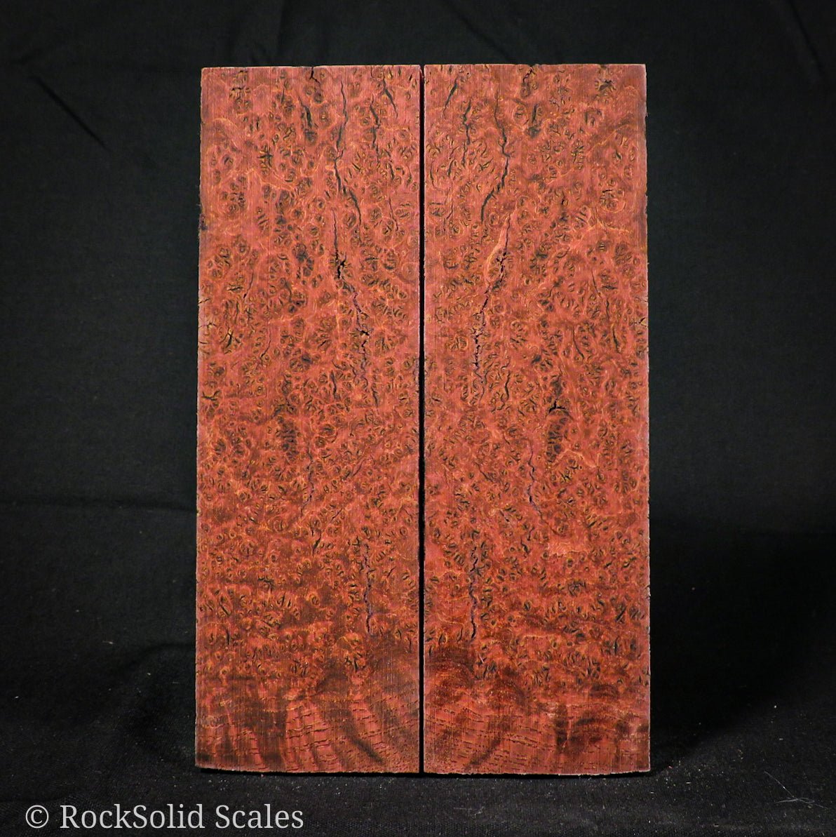 #2210 - RedRum Black Ash Burl - RockSolid Scales -