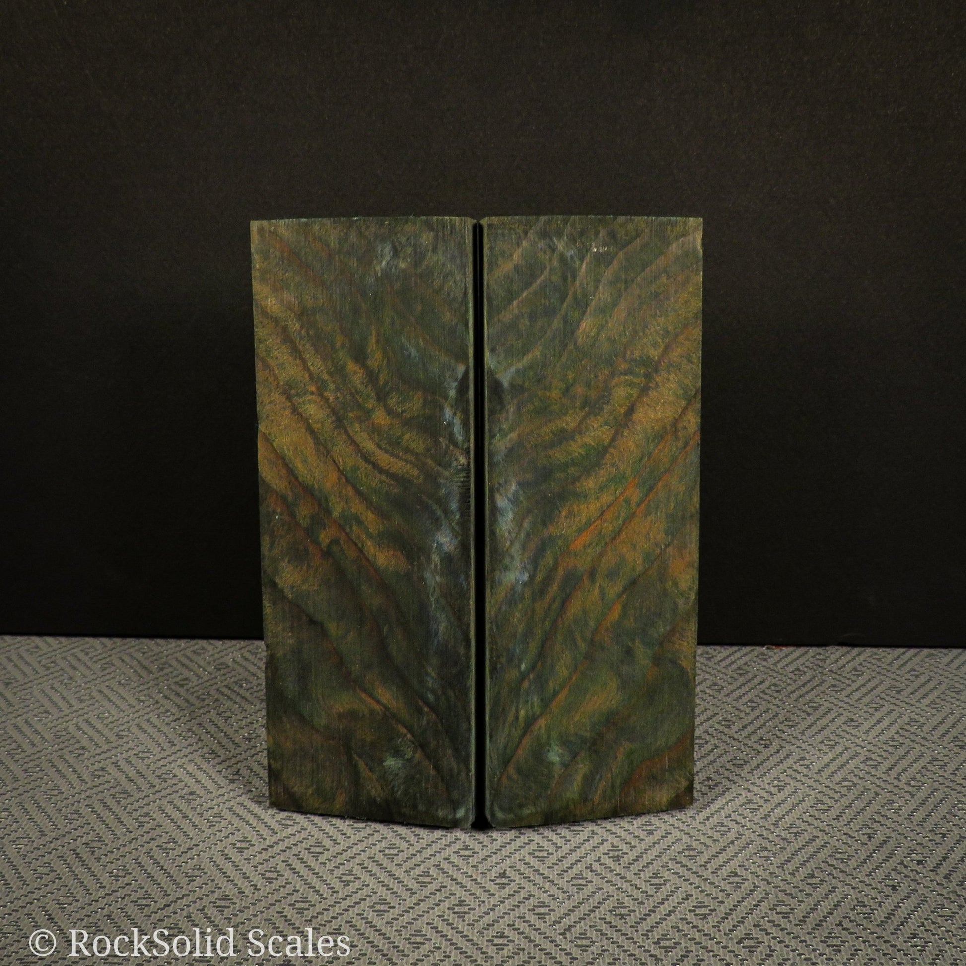 #2301 - Blue Dyed Curly Redwood - Bargain Bin - RockSolid Scales -