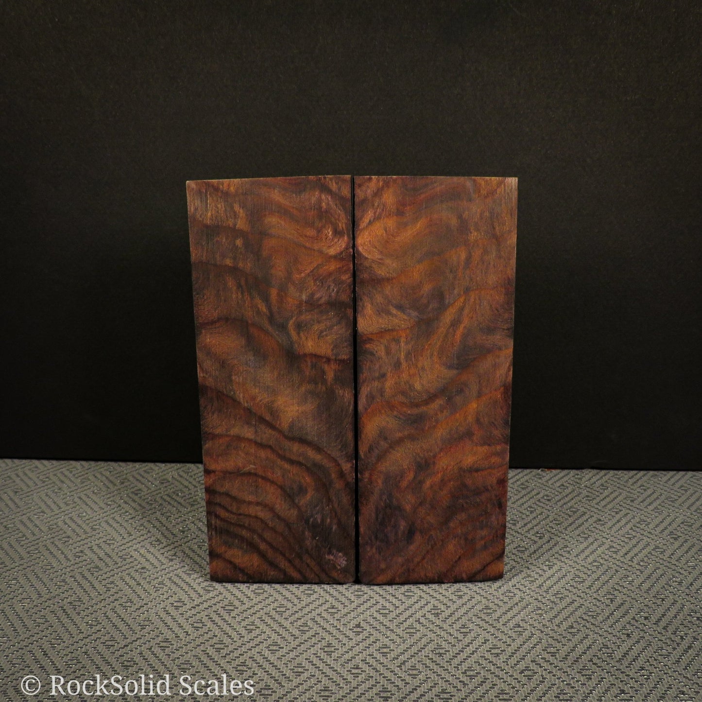 #2302 - Orange and Blue Double Dyed Curly Sugi Pine - RockSolid Scales -