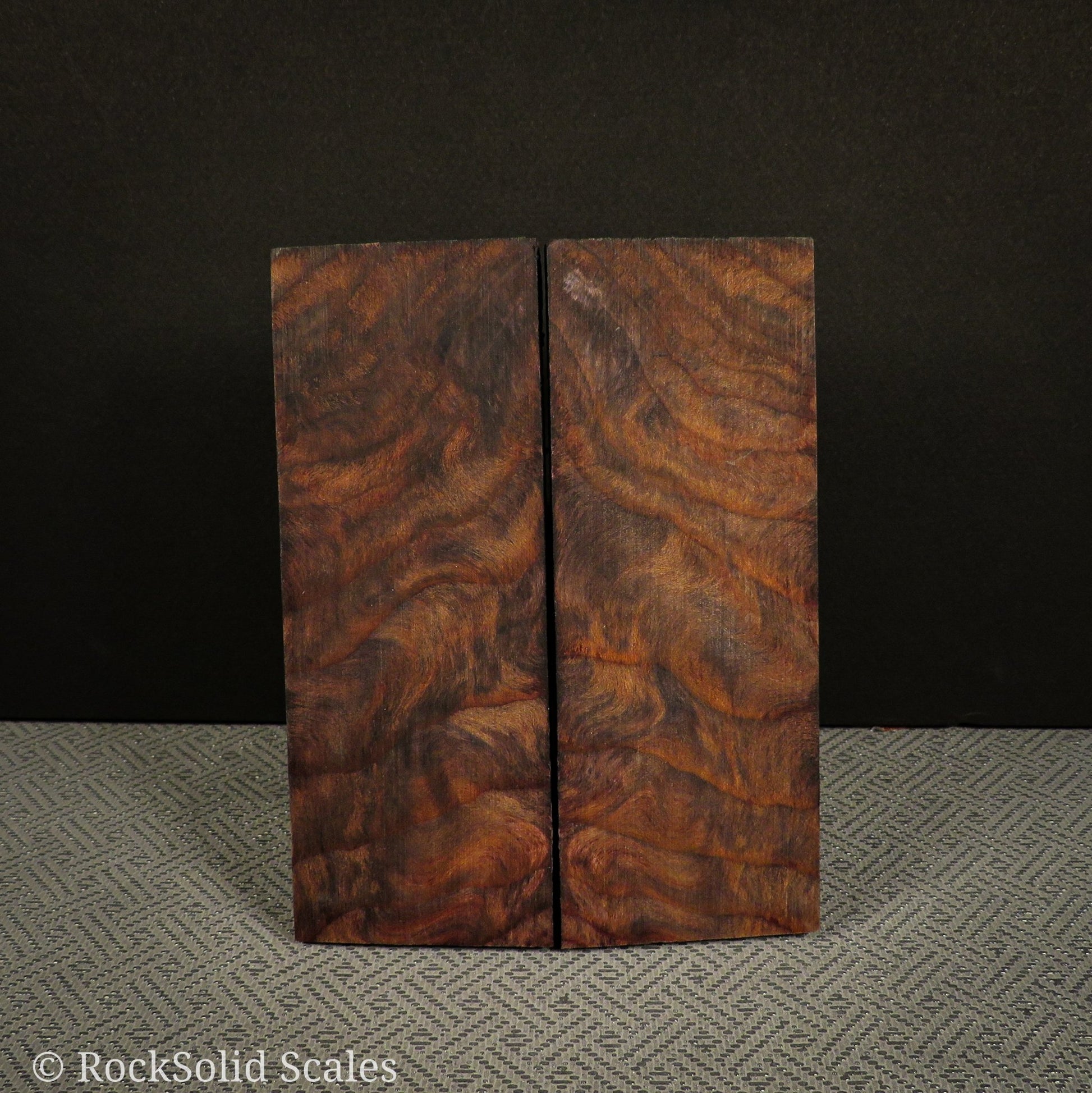 #2302 - Orange and Blue Double Dyed Curly Sugi Pine - RockSolid Scales -